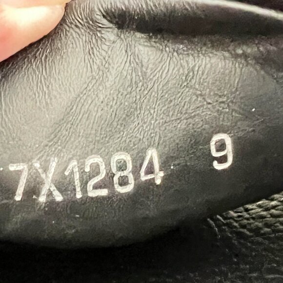 $1395 Authentic FENDI Roma Made in ITALY Men\'s Black Leather Suede Sandals Sz.10 main image 12